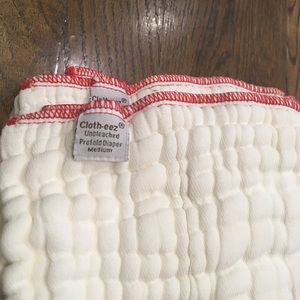 12 Cloth-Eez Medium prefold cloth diapers